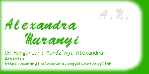 alexandra muranyi business card